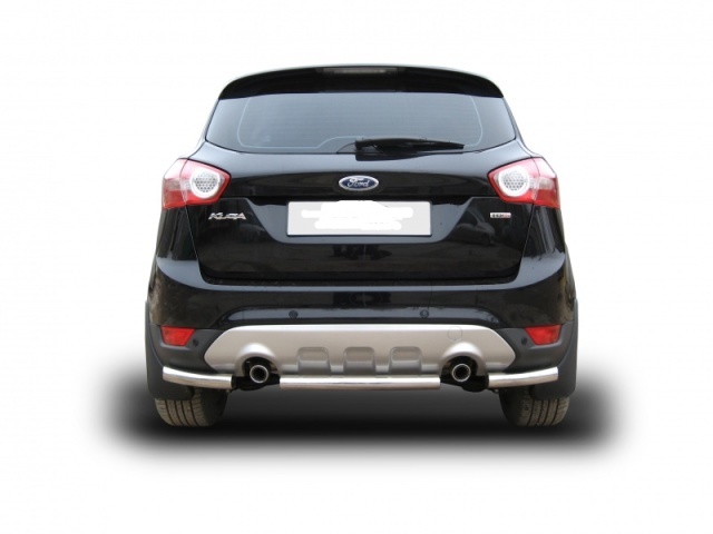 Защита заднего бампера ф57 из нержавеющей стали Ford Kuga (2013)